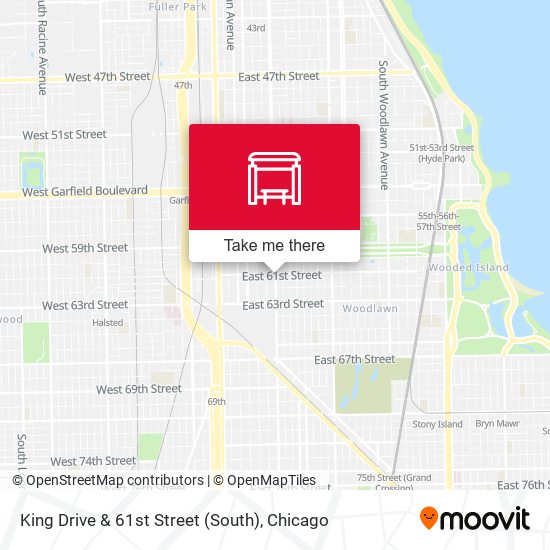 King Drive & 61st Street (South) map