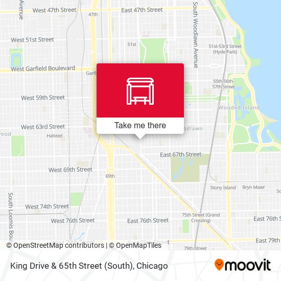 King Drive & 65th Street (South) map