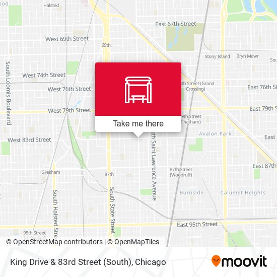 King Drive & 83rd Street (South) map