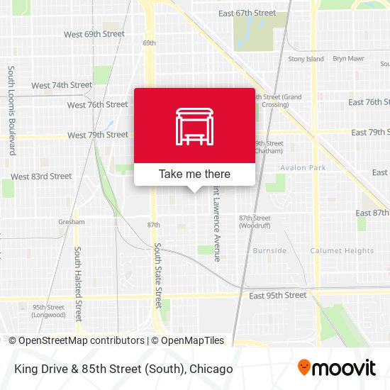 King Drive & 85th Street (South) map