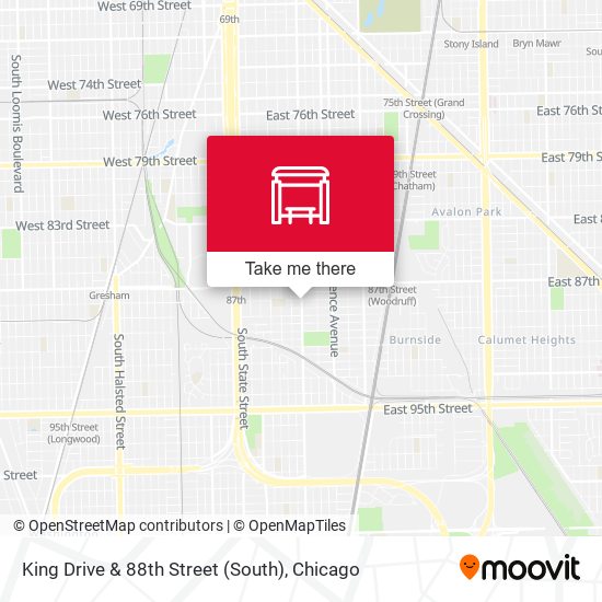 King Drive & 88th Street (South) map