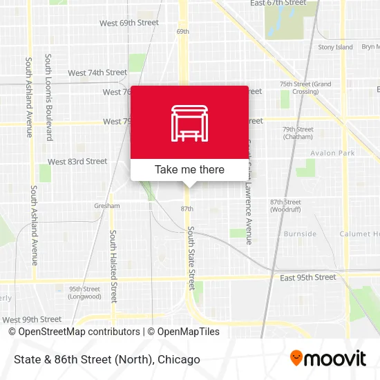 State & 86th Street (North) map