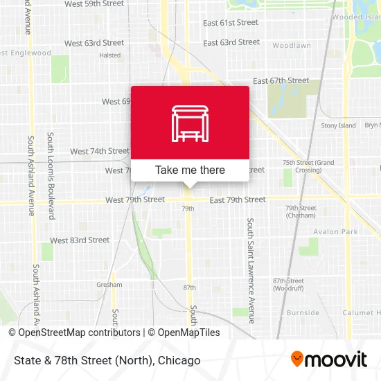 State & 78th Street (North) map