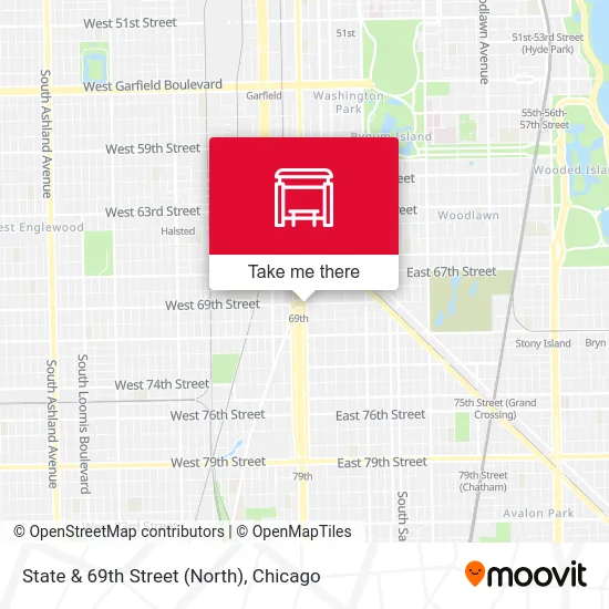 State & 69th Street (North) map