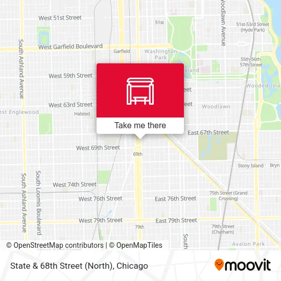State & 68th Street (North) map