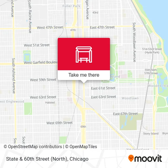 State & 60th Street (North) map