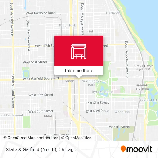 State & Garfield (North) map