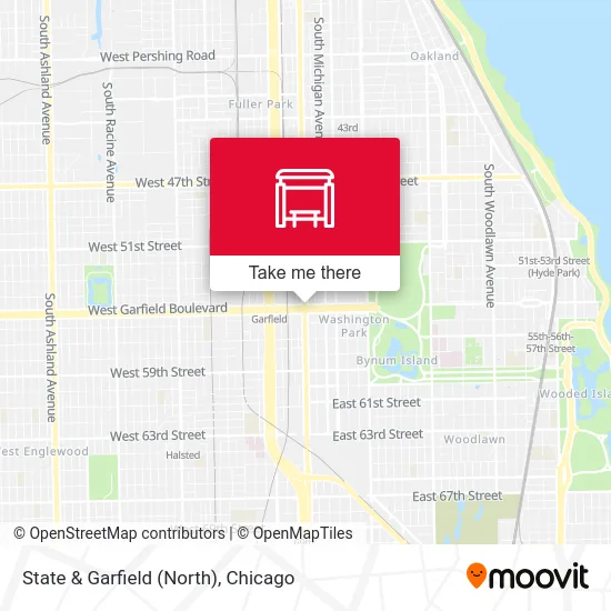 State & Garfield (North) map