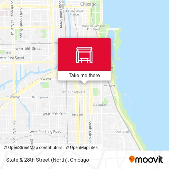 State & 28th Street (North) map