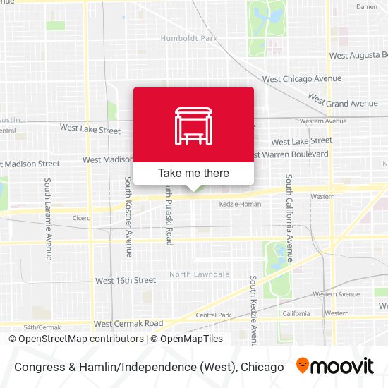 Congress & Hamlin / Independence (West) map