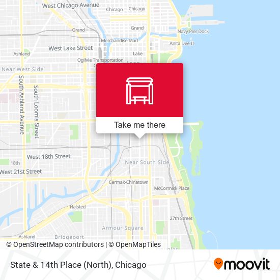 State & 14th Place (North) map