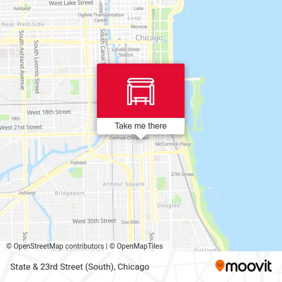 State & 23rd Street (South) map