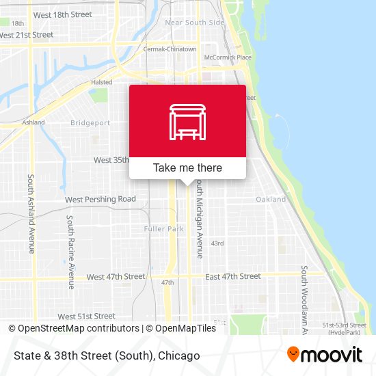 State & 38th Street (South) map