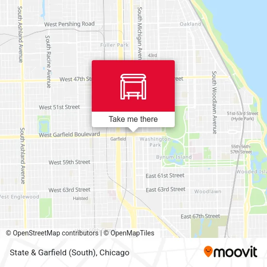 State & Garfield (South) map