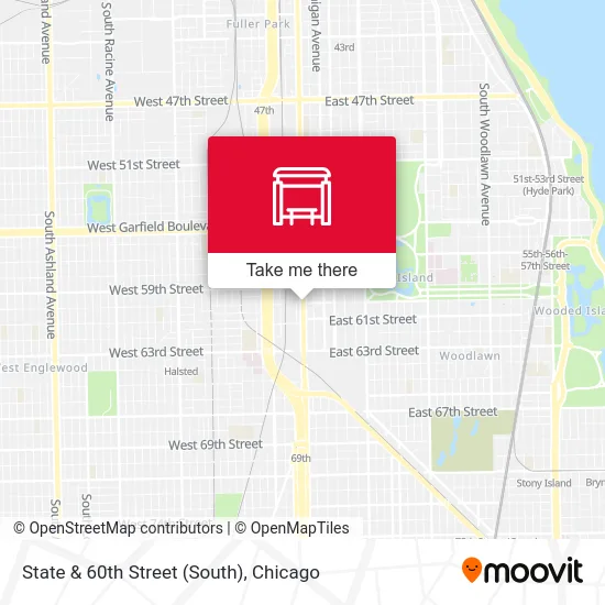 State & 60th Street (South) map