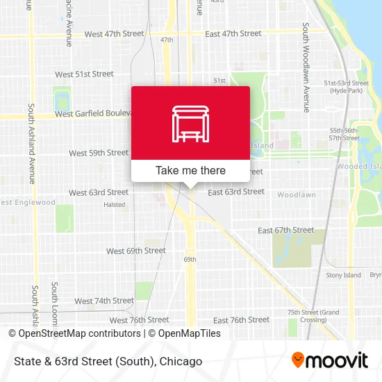 State & 63rd Street (South) map