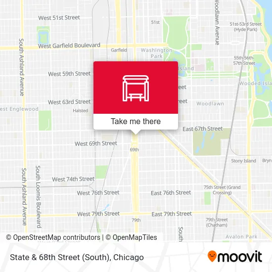 State & 68th Street (South) map