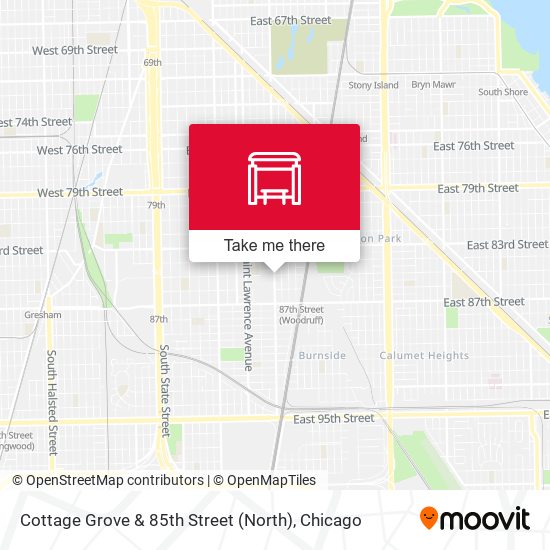 Cottage Grove & 85th Street (North) map