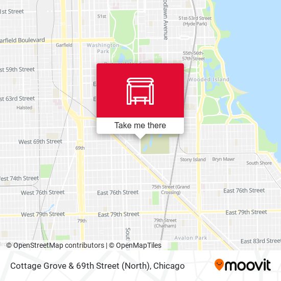 Cottage Grove & 69th Street (North) map