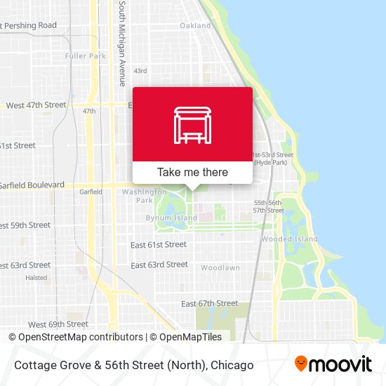 Cottage Grove & 56th Street (North) map