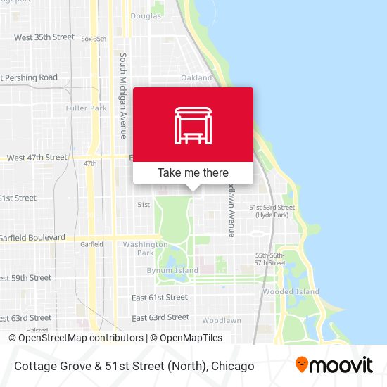 Mapa de Cottage Grove & 51st Street (North)