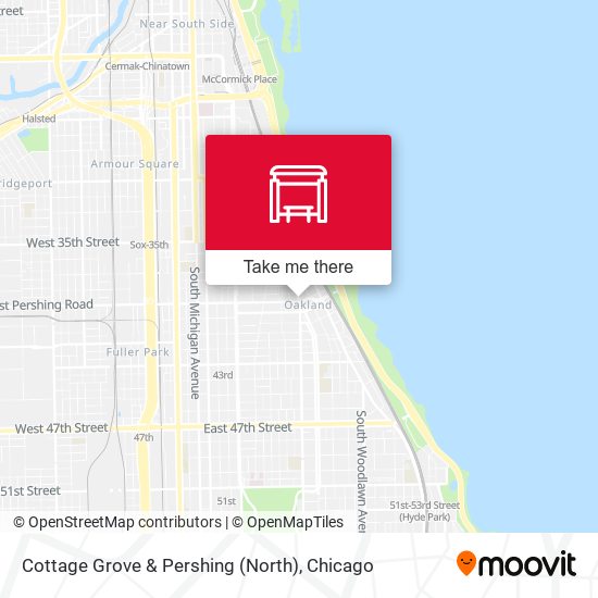 Cottage Grove & Pershing (North) map