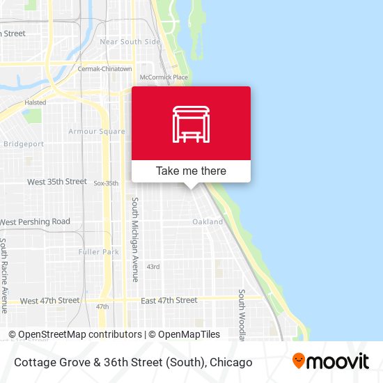 Cottage Grove & 36th Street (South) map