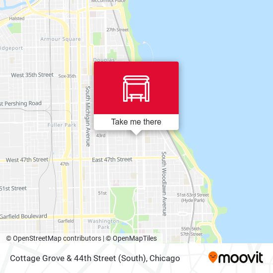 Cottage Grove & 44th Street (South) map