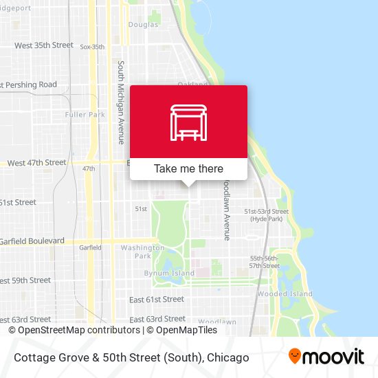 Cottage Grove & 50th Street (South) map