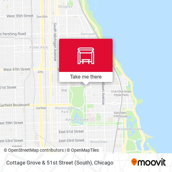 Mapa de Cottage Grove & 51st Street (South)