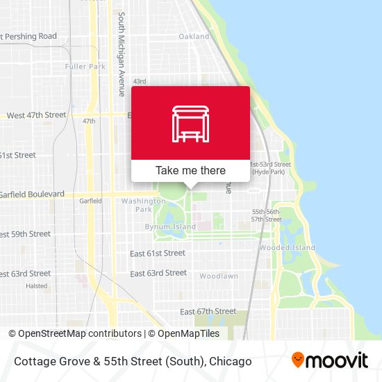 Mapa de Cottage Grove & 55th Street (South)