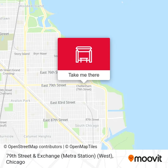 79th Street & Exchange (Metra Station) (West) map