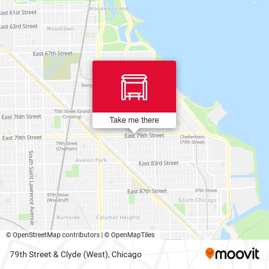 79th Street & Clyde (West) map