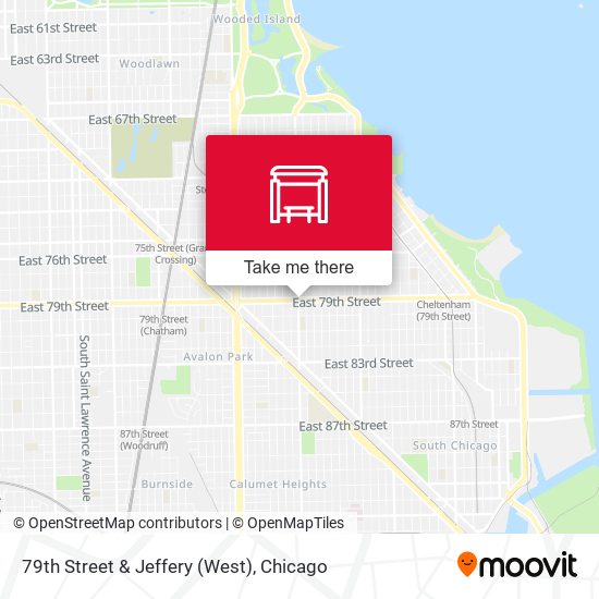 79th Street & Jeffery (West) map