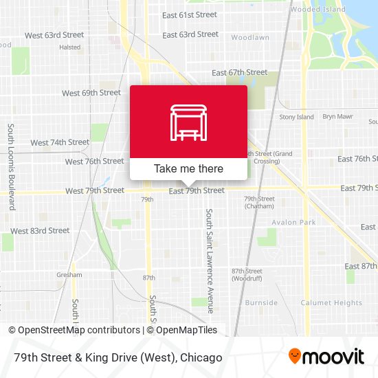 79th Street & King Drive (West) map