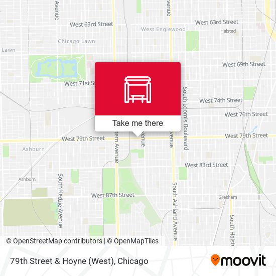 79th Street & Hoyne (West) map