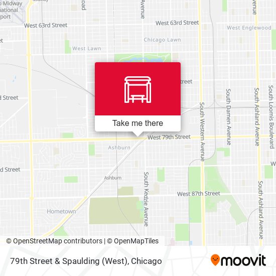 79th Street & Spaulding (West) map