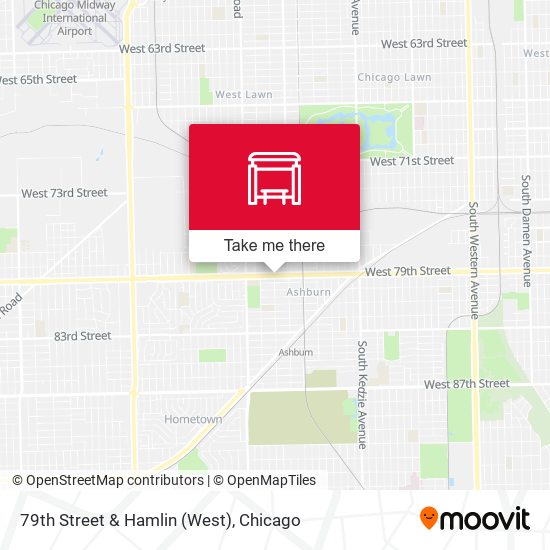 79th Street & Hamlin (West) map