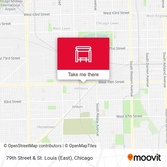 79th Street & St. Louis (East) map