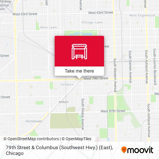 79th Street & Columbus (Southwest Hwy.) (East) map