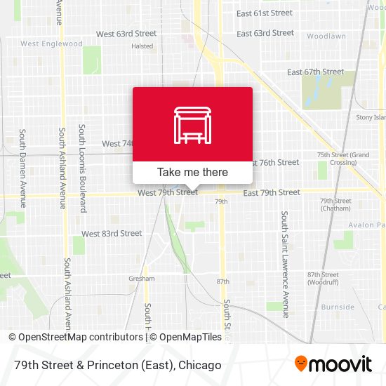 79th Street & Princeton (East) map