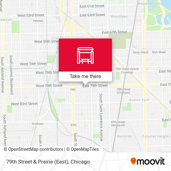 79th Street & Prairie (East) map