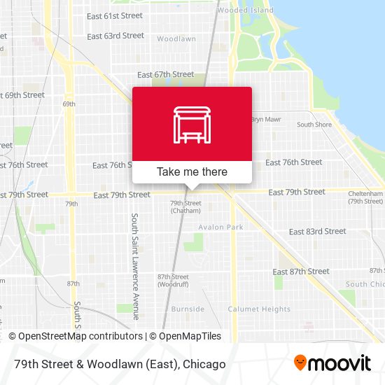 79th Street & Woodlawn (East) map