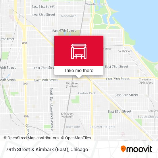 79th Street & Kimbark (East) map