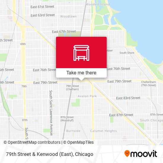 79th Street & Kenwood (East) map