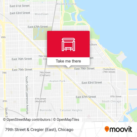 79th Street & Cregier (East) map