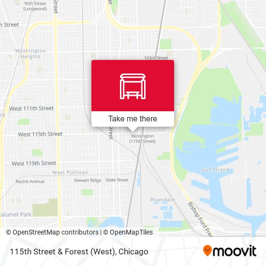 115th Street & Forest (West) map