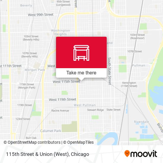 115th Street & Union (West) map