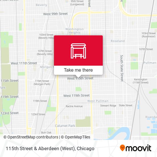 115th Street & Aberdeen (West) map