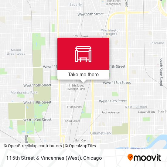 115th Street & Vincennes (West) map